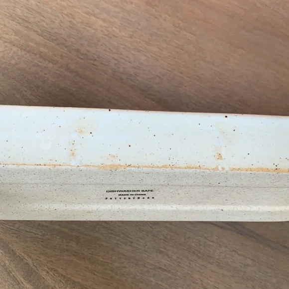 Pottery Barn ceramic speckle glaze tray/dish - Picture 5 of 8